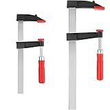 KAHEIGN 2Pcs Schraubzwingen F-Schnellgriffklemmen Spanner, Spannweite 200mm & 300mm, Quick Grip Klemmen Stangeklemmen für schnelles und einfaches Fixieren von H