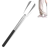 Shoe Horn, Portable Retractable Shoe Horn, Long Stainless Steel with Comfortable Handle, for Men, Women, Children, Seniors, Pregnant, Women, Disabled (30.8-64 cm)