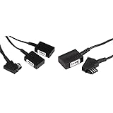 Hama Telefonadapter (TAE-Verteiler, TAE-F-Stecker auf 2 TAE-NFF-Kupplungen, TAE-Adapter) schwarz & Verlängerungskabel für TAE-F- und TAE-N-Kabel, 10m Telefonverlängerungskab