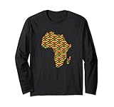 African Pride Schwarz Ethnische Kente Muster Karte Afrika Frauen Lang
