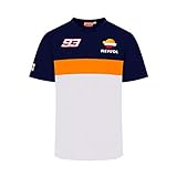 Repsol Marc Marquez 93 MotoGP Panel Blau T-Shirt Offiziell 2020