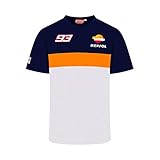 Repsol Marc Marquez 93 MotoGP Panel Blau T-Shirt Offiziell 2020