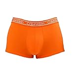 Calvin Klein Herren Boxer Shorty Modern Flex Microfiber Low Rise Trunk (Orange, XL)
