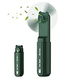 Handventilator, CoolReall USB Ventilator Aufladbarem 2000mAh Doppelklinge Tragbarer Mini Lüfter, Tragbarer Mini Lüfter Faltbar für Büros, Zuhause, R