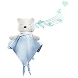 myhummy Einschlafhilfe Baby Doudou Basic blau weiß | White Noise Baby Einschlafhilfe Kinder zur Baby Beruhigung | my hummy Einschlafhilfe Baby mit sanftem Ausklingen nach 1 S