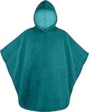 normani Unisex Badeponcho mit Kapuze - Umziehhilfe Strandponcho Surfponcho für Damen und Herren Farbe Blau Größ