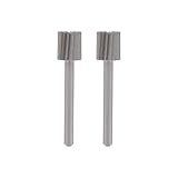 Dremel 115 Hochgeschwindigkeits-Fräser - Zubehörsatz für Multifunktionswerkzeug mit 2 Fräsern Ø 7,8mm zum Formen, Aushöhlen, Fugen, Schlitzen und Kegelförmigen Bohren in Weichmetall, Kunststoff, H