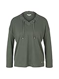 TOM TAILOR Damen 1028823 Longsleeve T-Shirt, 15594-Dusty Mid Olive, 3XL