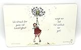 Sweetdesignbynala Frühstücksbrettchen Motiv von Barbara Freundlieb Wünsche Dir ganz viel Leichtigk