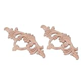 Dekorative Holzapplikationen, geschnitzte Holzverkleidung, Vintage, umweltfreundlicher Klassiker für Möb