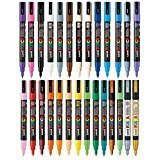 POSCA MARKER PEN PC-3M FULL RANGE 27 Pen Set - All Colours by POSCA PC-3M