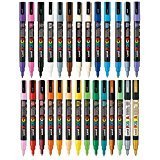 POSCA MARKER PEN PC-3M FULL RANGE 27 Pen Set - All Colours by POSCA PC-3M