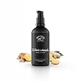 BERGBAD Saunaaufguss BIO Ingwer 100ml, WINTERSTAUDE wohltuendes, erfrischendes Sauna-Aufgussmittel mit Bio-Alkohol, Wasser und 100% naturreinen ätherischen BIO Ö