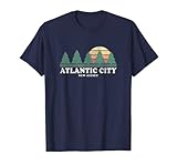 Atlantic City NJ Vintage Throwback Tee Retro 70er Jahre Design T-S