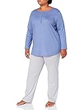 CALIDA Damen Lovely Nights Pyjamaset, Bleached Denim, 36-38