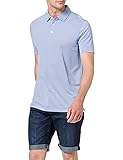 Seidensticker Herren Polo Tech Pique Langarm Polohemd, hellblau, S