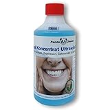 Dental Konzentrat Ultraschallreiniger - Entfernung von Belägen und Verfärbungen - für Gebisse, Prothesen, Zahnersatz & Zahnspangen 500