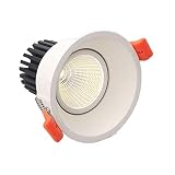 TISVY Innenlicht 5W 8W 10W Runden LED Eingebrauchtes Downlight Superhell Aluminium Flush montiert LED Deckenplatte Leichte Handelsgeschäft Lampe Lampenlampe Wohnzimmer Schlafzimmer Deckenlampe L
