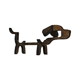 CREACEC Weinglashalter Weinregal Holz Weinregal,Schwein Hund Geformt Weinflaschenhalter Tier Display Rack Für Weinliebhaber Love,Schw