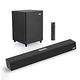 DAGCOT Lautsprecher 10. 0w-Fernseher Soundbar 2.1 Bluetooth-Lautsprecher 5.0 Heimkino-System 3D-Surround-Sound-Bar-Fernbedienung mit Subwoofer for TV Soundstäb