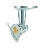 Kenwood Pasta Fresca Nudelpresse KAX92.A0ME, Zubehör für Kenwood Küchenmaschinen, Edelstahl Gehäuse inkl. Bronze-Teigwareneinsatz für Maccheroni rigati, silb