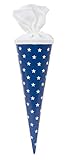 goldbuch 93 010 - Geschenktüte 35 cm lekker + anders Sterne, Jungen & Mädchen Schultüte, Lackkarton Geschwistertüte mit Filzverschluss, Zuckertüte zur Einschulung und Schulanfang, ca. 35 x 11,5