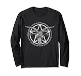 Baphomet Pentagramm aus Satan Ziegenkopf Gothic Okkult Lang