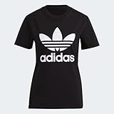 adidas Damen Trefoil Tee T Shirt, Schwarz, 38 EU