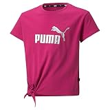 PUMA Unisex Baby ESS+ Logo Knotted Tee G T-Shirt, Pink, 4 añ