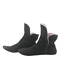 RAIKOU Hausschuhe für Damen, Herren für drinnen aus Micro Fleece mit ABS und Rutschfester Sohle,Haussocken Stoppersocken mit Super Flauschige Hüttenschuhe (Zinn/Rosa,37/40)