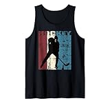 Hockey Vintage Eishockey Spieler Distressed Tank Top