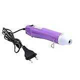 mofa Neu Mini Heißluftpistole Elektrische 300W Mini Shrink Heat Tool Embossing Heat Tool Mini Heißluftfön DIY Werkzeug (Violett)