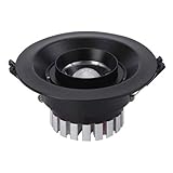 M-zen Moderne Einfache 7W LED Runde Shell Deckeneinbauleuchte Strahler Brennweite Einstellbare Blendschutzgitter Flaches Downlight Indoor Hotelzimmer Büro Flur Mall Dekor Panel Lampenbeleuchtung