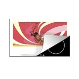 Herdabdeckplatte - Küchenplatten - Vinyl - Eine Illustration einer Dame, die Beachvolleyball spielt - 80x52 cm - Induktionsherd Abdeckung - Abdeckung Induktionsk
