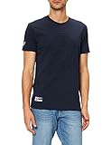 Superdry Mens M1011110A Expedition Emboss Tee, Deep Navy, 2XL