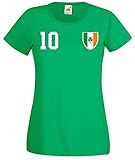 Youth Designz Damen T-Shirt Trikot Irland mit Wunschname + Nummer - Grün S