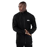 SMILODOX Herren Full Zip Übergangsjacke Dario - Regular fit langarm Oberteil mit V-Ausschnitt und Reißverschluss, Größe:M, Color:Schw