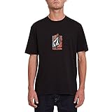 Volcom Herren Crostic BSC Ss T-Shirt mit kurzen Ärmeln, schwarz, L