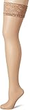 Fiore Damen Milena / Obsession Halterlose Str mpfe, Braun (Light Natural 086), L EU