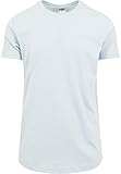 Urban Classics Herren Shaped Long Tee T-Shirt, Blau (Babyblue), M