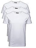 JACK & JONES T-Shirt Basic O-Neck Black Jack and Jones T-Shirt, Herren, Shirt (S, 3er Pack weiß)