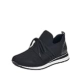 Rieker Damen N3053 Sneaker, schwarz / 00, 39 EU