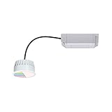 Paulmann 93075 LED Einbauleuchte Modul Smart Home Zigbee RGBW 400lm 51mm rund i1x5,2 Watt dimmbar Satin Kunststoff 2700 K Coin, 5.2 W