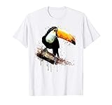 Tukan Aquarell Regenwald Exotischer Vogel T-S