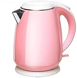 NBLD Edelstahl Wasserkocher Haushaltsgerät Edelstahl Wasserkocher (Farbe : Rosa)