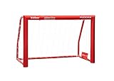 HUDORA Kinder & Erwachsene Fußballtor Expert 300 Edition | Garten Fußball-Tor aus Stahl im exklusiven Kicker Design,