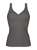 Sloggi Damen Zero Feel Natural Shirt 02 Unterhemd, Schwarz (Black Combination M014), 40 (Herstellergröße: M)