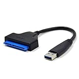Iitrust USB zu SATA Adapter Kabel, 2,5 Zoll SSD/HDD dedizierter USB 3,0 - SATA III Konverter Kabel für Win Vista, Win7, Win8, Win10, Mac OS8,4