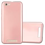 Cadorabo Hülle für ZTE Blade A612 in METALLIC ROSÉ Gold - Handyhülle aus flexiblem TPU Silikon - Silikonhülle Schutzhülle Ultra Slim Soft Back Cover Case Bump