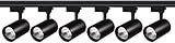 deckenlampe strahler 6-leichte Flexible Track-Beleuchtungsschiene, 40W 6-Wege-Deckenstrahler Mit 1m-Spur for Küche Und Wohnzimmer (Color : Black, Size : White Light)